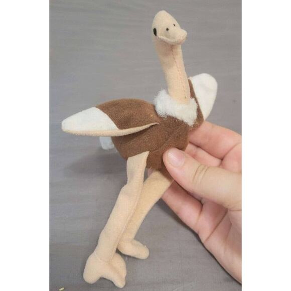 Ty Stretchy the Ostrich 1993 Beanie, Has Pen on the Tag - Picture 2 of 3